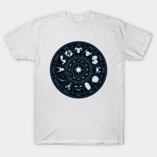 Zodiac Circle Round Horoscope T-Shirt